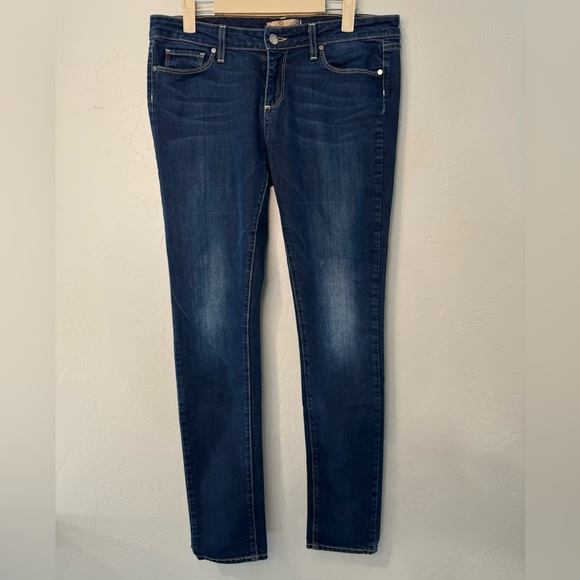 PAIGE Jeans Skyline Peg Straight Leg Stretch Skinny Denim Jean SZ 29 LIKE NEW! - Picture 2 of 15